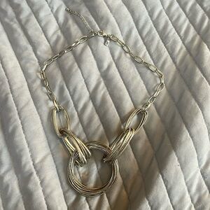 INC Big Bold Silver Necklace